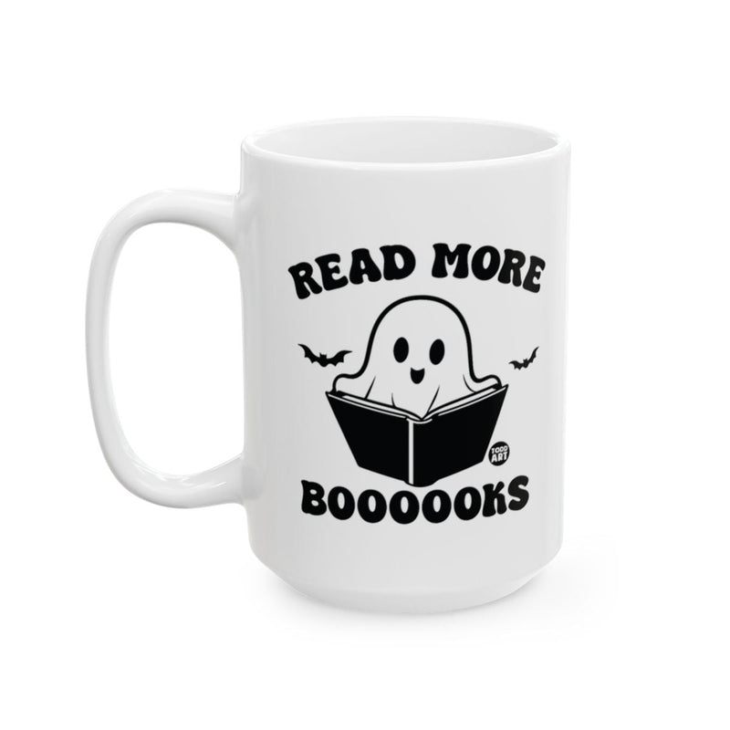 Load image into Gallery viewer, Read More Boooooks Ghost Design Large Mug

