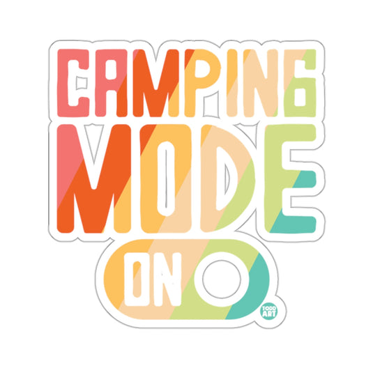 Camping Mode On Artistic Design Creative Adventure sticker