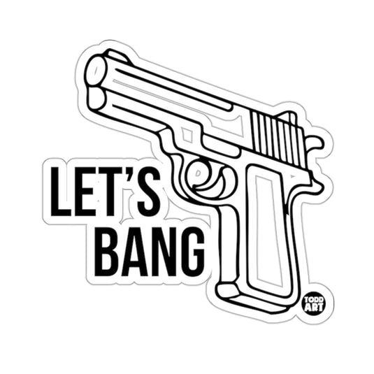 LET'S BANG Handgun Outline Todd Art Design 