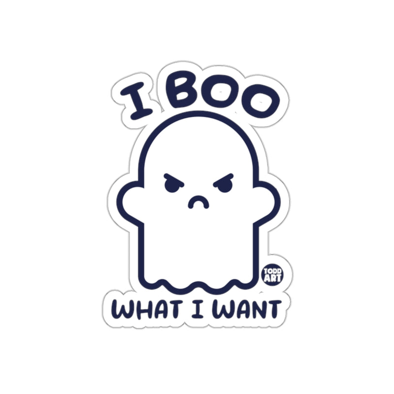 Load image into Gallery viewer, I BOO What I Want Sticker Fun Halloween Funny Ghost
