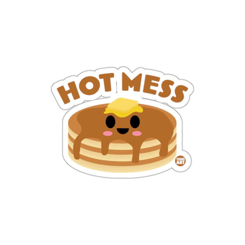 Load image into Gallery viewer, Hot Mess Pancake with Syrup and Butter Sticker
