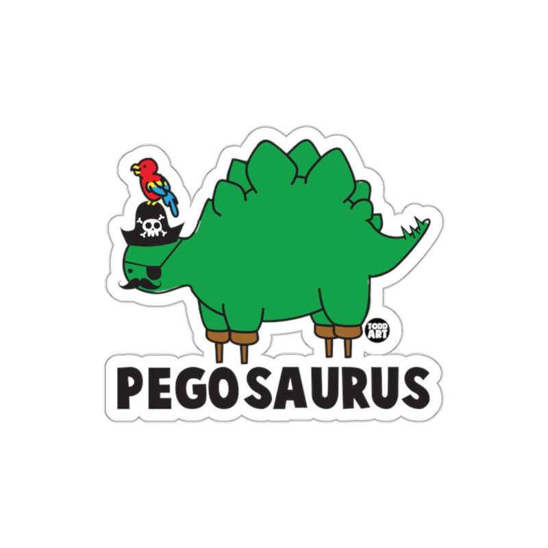 Load image into Gallery viewer, Pego Saurus Pirate Parrot Funny Dinosaur Sticker

