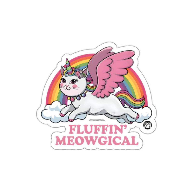 Load image into Gallery viewer, Fluffin' Meowgical Winged Unicorn Cat Sticker
