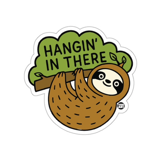 Hangin In There Sloth Todd Art Design Illustration sticker
