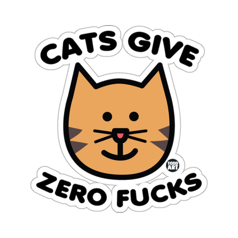 Load image into Gallery viewer, Orange Cat Face Humorous Cats Give Zero Fucks 

