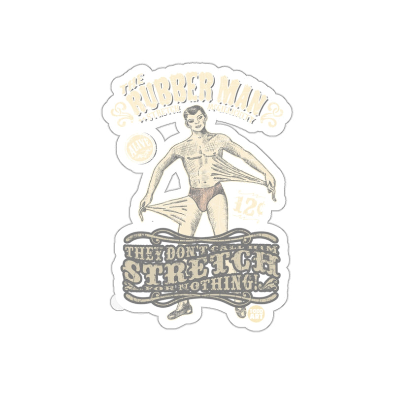 Load image into Gallery viewer, The Rubber Man Extraordinary Stretch Notice Sticker
