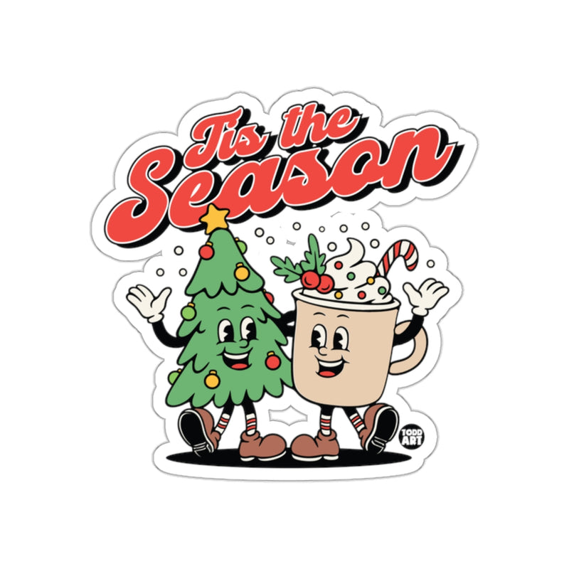 Load image into Gallery viewer, Tis the Season Christmas Tree and Hot Cocoa Sticker
