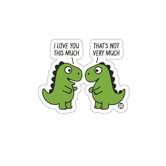 Funny Dinosaur Conversation Sticker Perfect for Humor