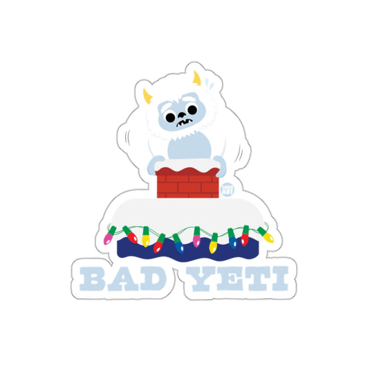 Bad Yeti Sticker with Christmas Lights Design
