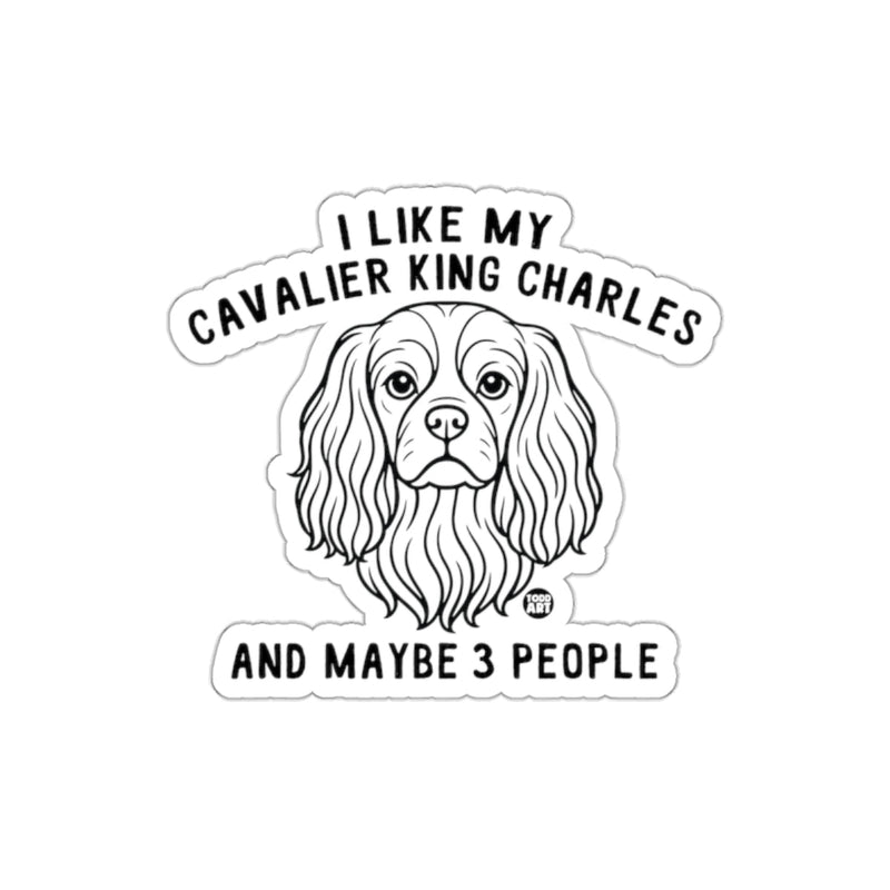 Load image into Gallery viewer, I Like My Cavalier King Charles And Maybe 3 People Sticker
