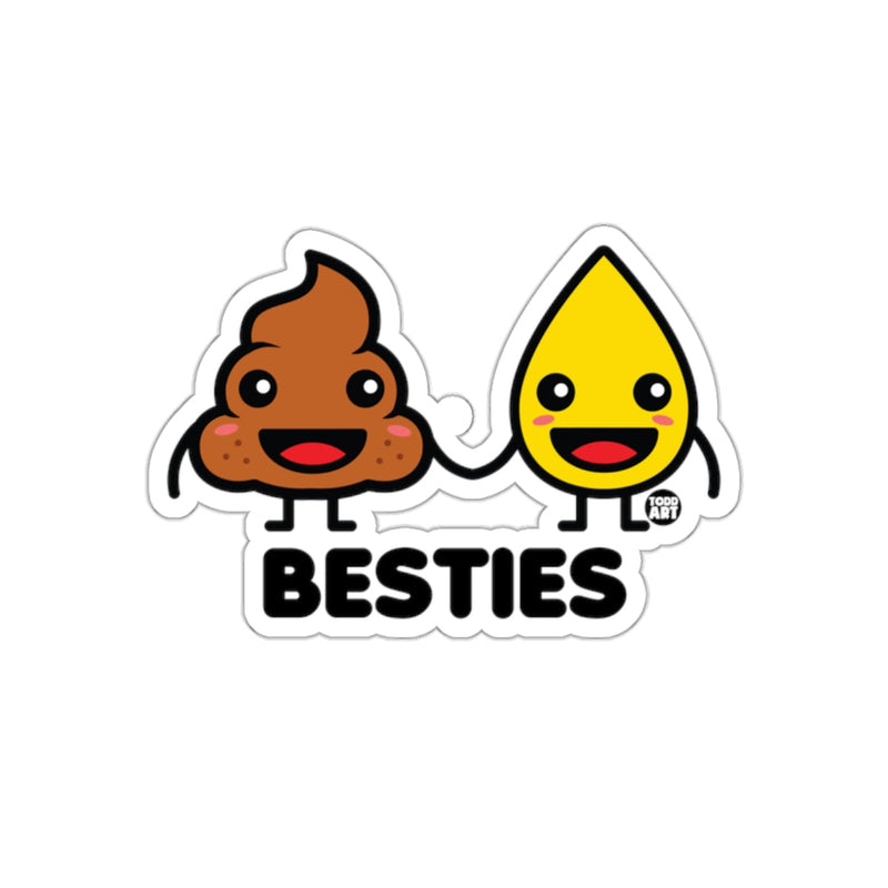 Load image into Gallery viewer, Poop and Pee Besties Friends Cartoon Style sticker
