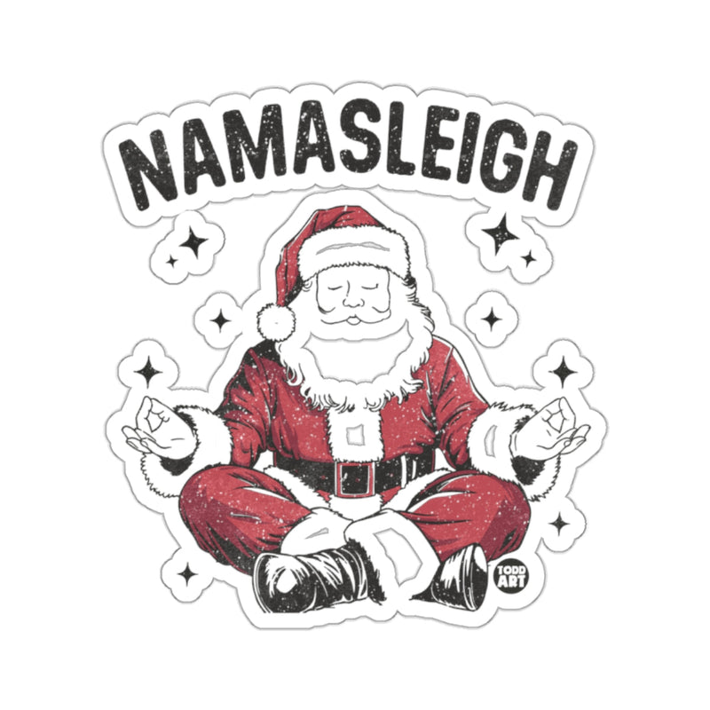 Load image into Gallery viewer, Namasleigh Meditating Santa Claus Zen Holiday Funny 
