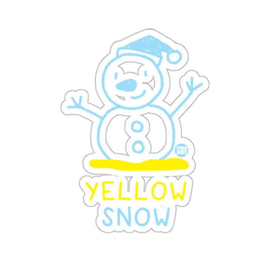 Blue Yellow Snowman Yellow Snow Todd Art Design 