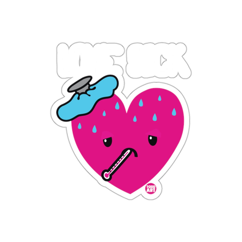 Load image into Gallery viewer, Love Sick Heart with Ice Bag Thermometer Sticker
