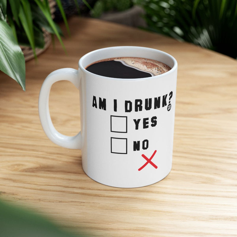 Load image into Gallery viewer, Am I Drunk Yes No X Funny Coffee Mug
