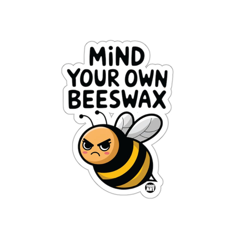 Load image into Gallery viewer, Mind Your Own Beeswax Cute Sticker Fun Design

