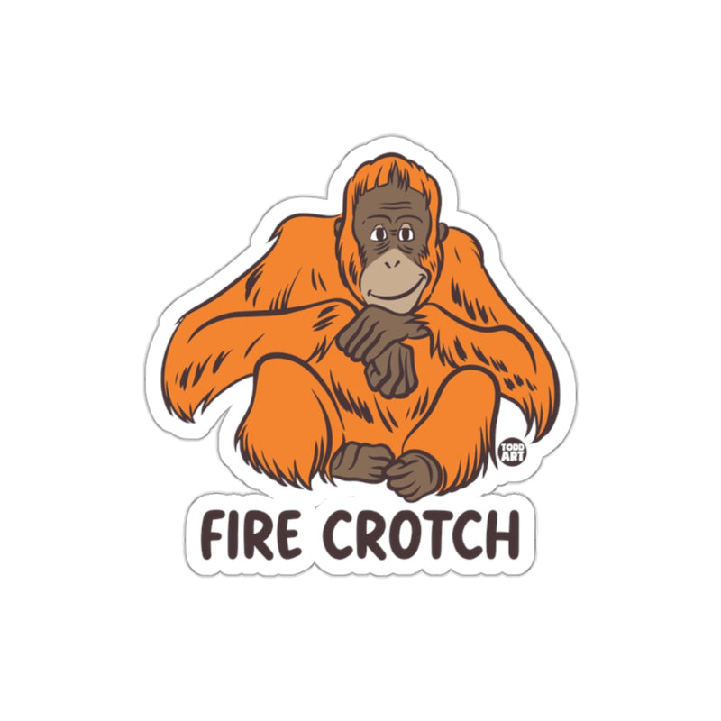 Load image into Gallery viewer, Fire Crotch Orangutan Cartoon Illustration Sticker
