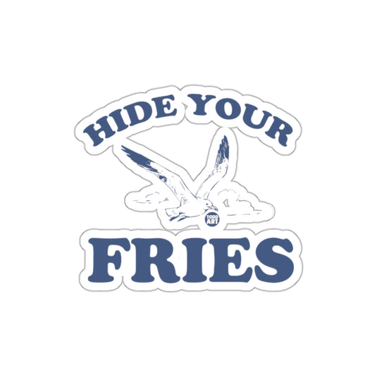 Hide Your Fries Seagull Sticker for Fun Accessories