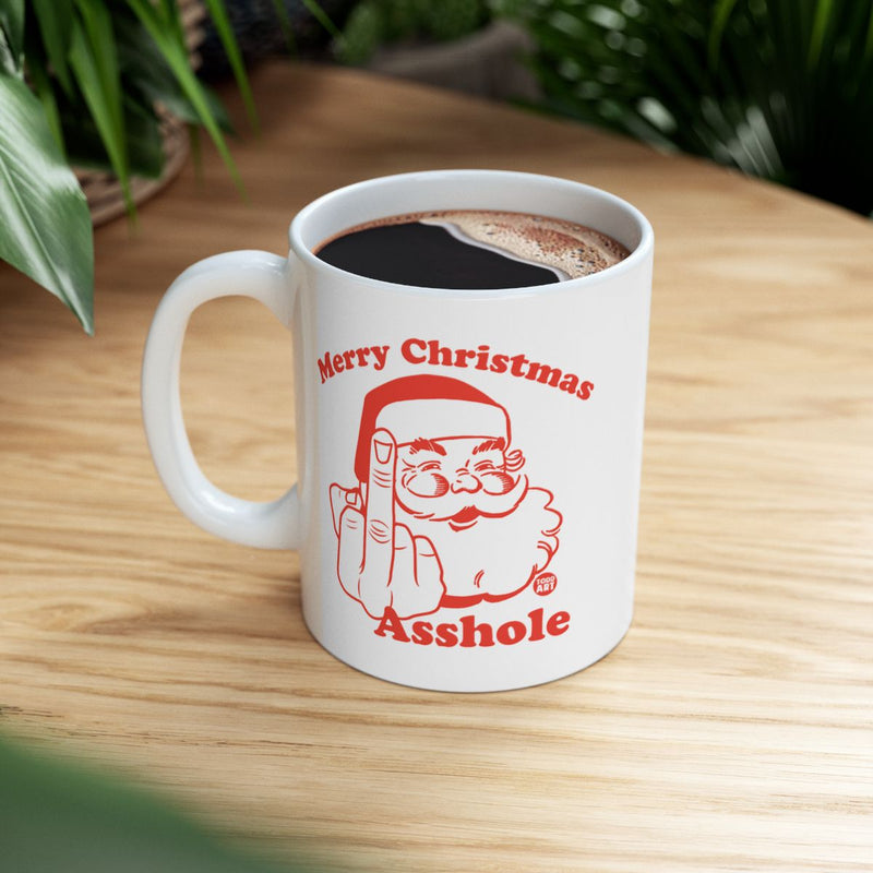 Load image into Gallery viewer, Merry Christmas Santa Asshole Funny Mug
