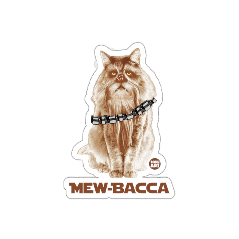 Load image into Gallery viewer, Mew-Bacca Funny Cat Illustration Sticker Product
