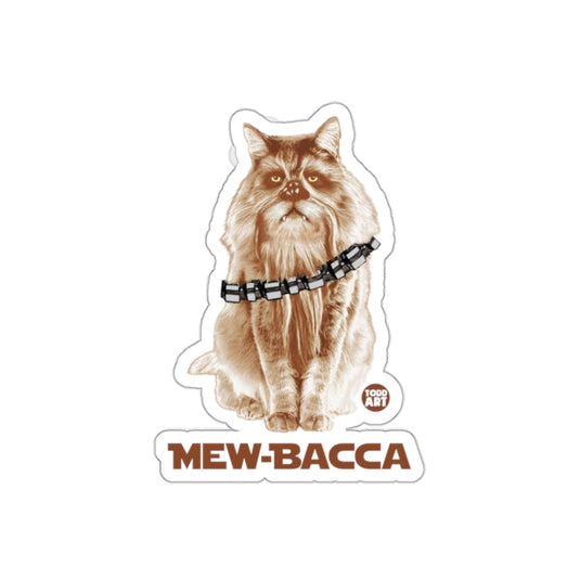 Mew-Bacca Funny Cat Illustration Sticker Product
