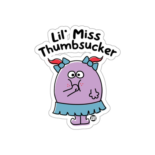 Lil' Miss Thumbsucker Sticker Cartoon Character
