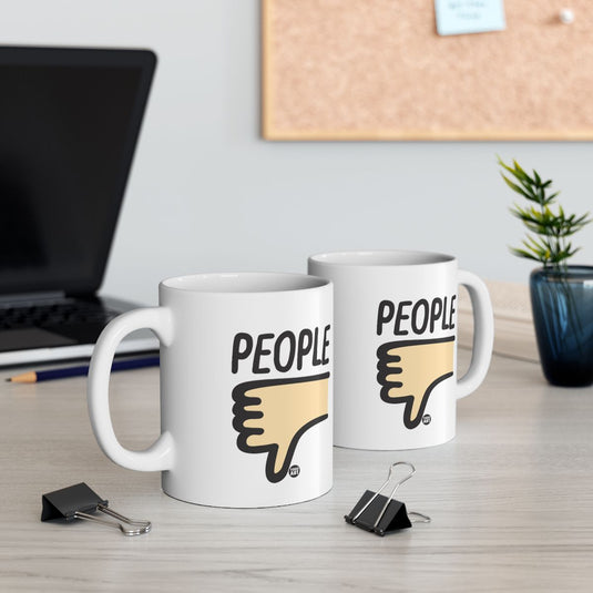People With Thumbs Down Design Office Mug Set