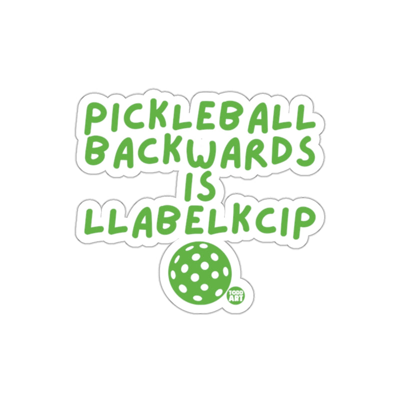 Load image into Gallery viewer, Pickleball Backwards Is Llabelkcip Funny Sports sticker

