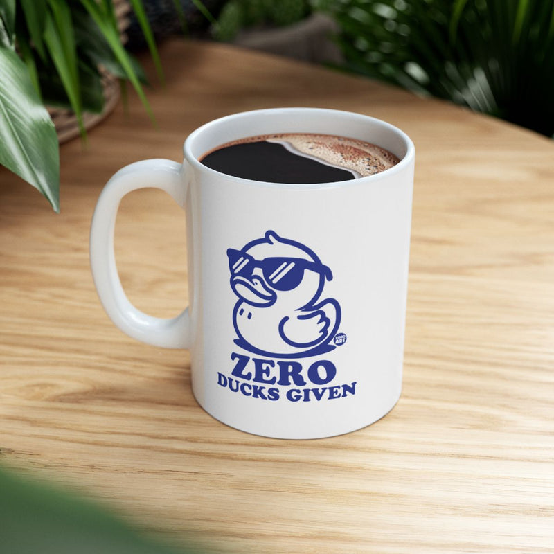 Load image into Gallery viewer, Zero Ducks Given Coffee Mug for A Relaxed Morning

