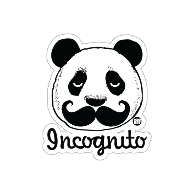 Load image into Gallery viewer, Incognito Funny Panda Sticker with Moustache Design
