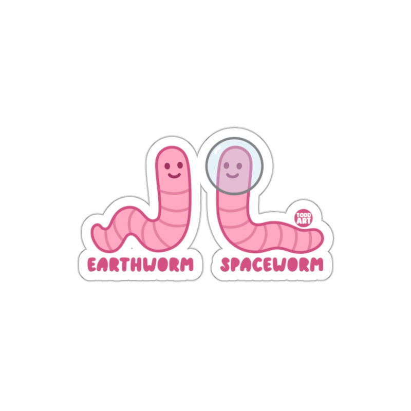 Load image into Gallery viewer, Earthworm Spaceworm Cute Sticker Set for Laptops

