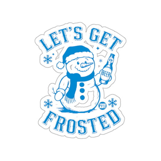 Let's Get Frosted Snowman Sticker Holiday Fun