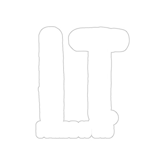 Large White IT Shaped Cutout for Party Decorations