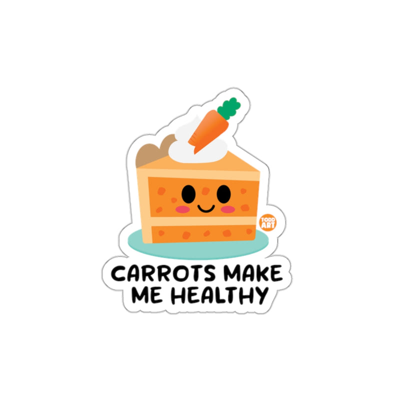 Load image into Gallery viewer, Carrots Make Me Healthy Sticker Fun Gift Item
