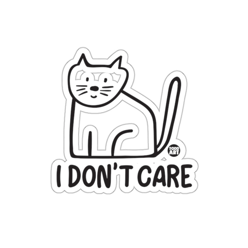 Load image into Gallery viewer, I Don't Care Cat Cartoon Sticker for Fun Accessories
