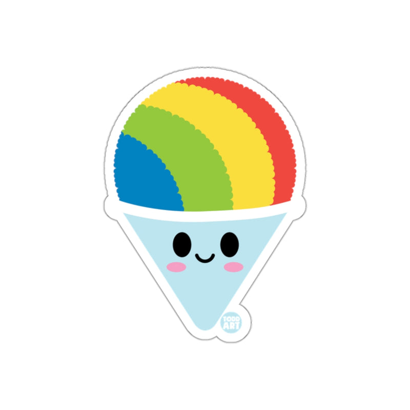 Load image into Gallery viewer, Cute Rainbow Snow Cone Character Sticker
