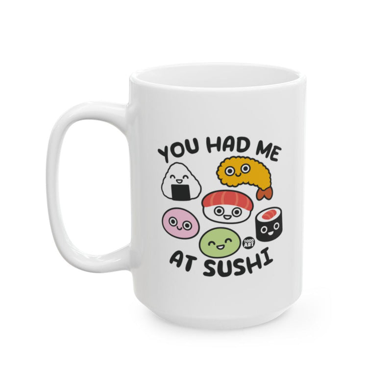 Load image into Gallery viewer, Cute Sushi Characters White Coffee Mug

