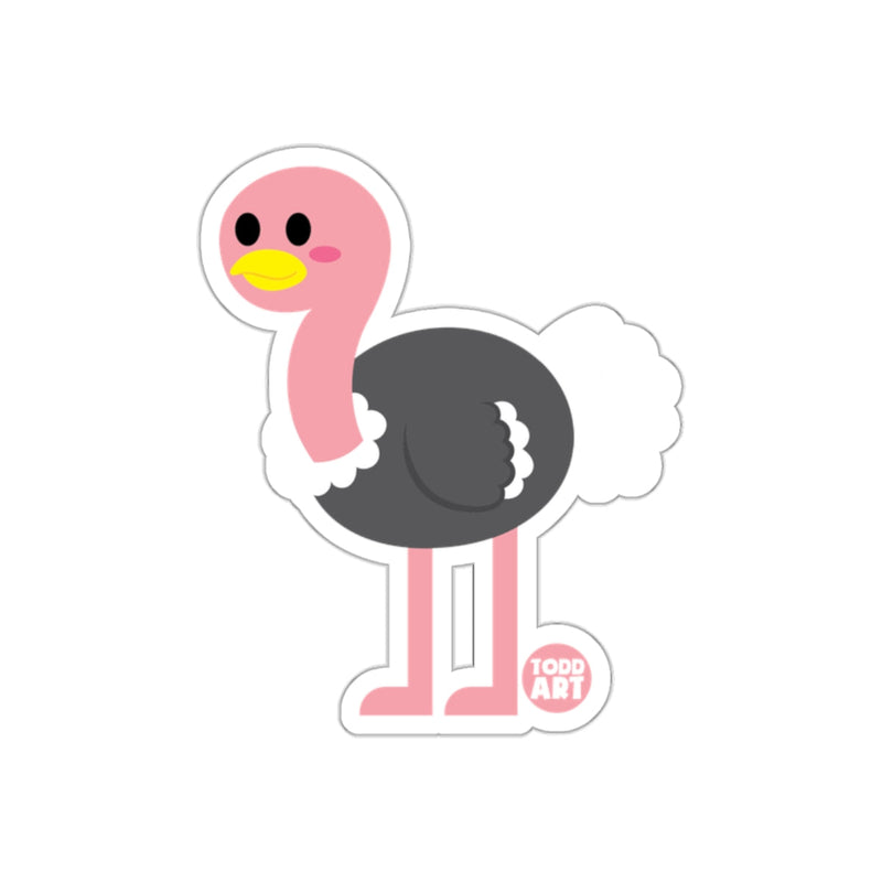 Load image into Gallery viewer, Cute Cartoon Ostrich Todd Art Sticker
