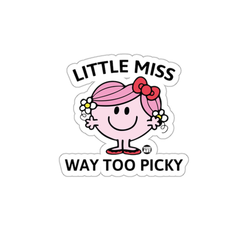 Load image into Gallery viewer, Little Miss Way Too Picky Cartoon Character sticker
