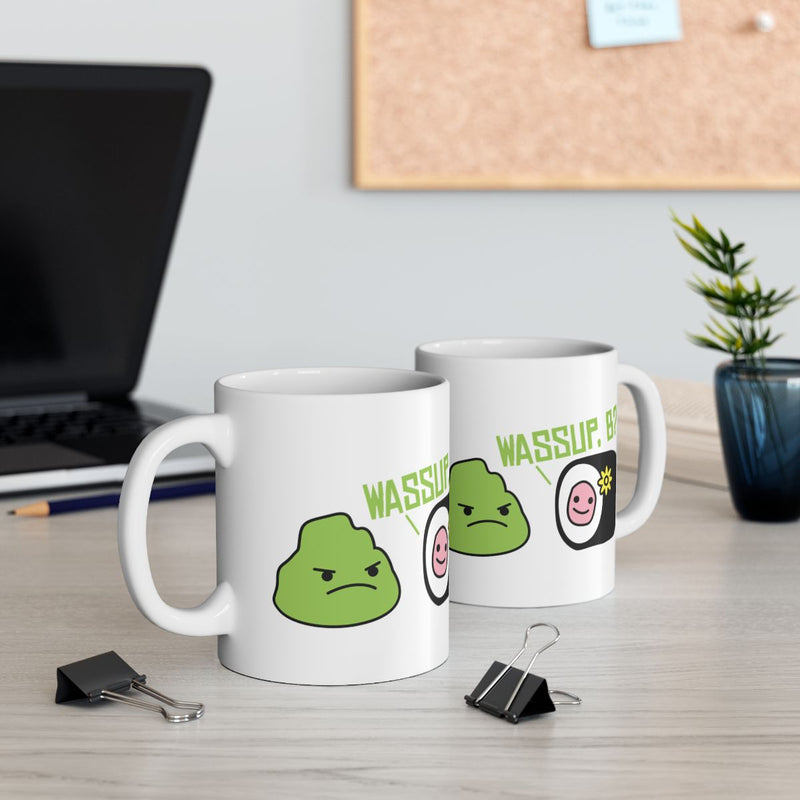 Load image into Gallery viewer, Wassup Bro Emoji Faces Office Mug for Coffee Lovers
