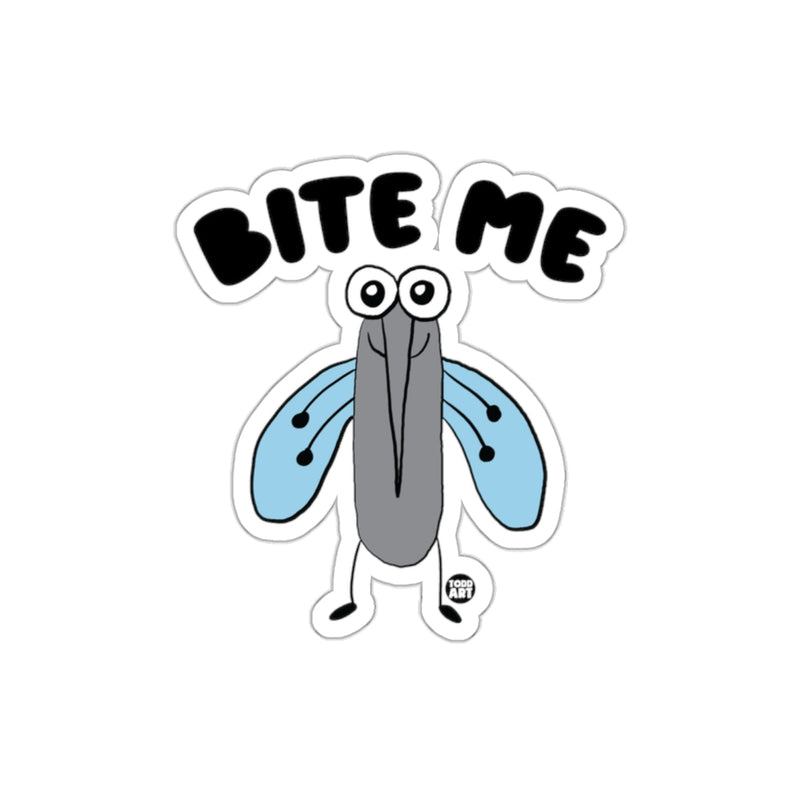 Load image into Gallery viewer, Bite Me Fun Mosquito Design Graphic Sticker
