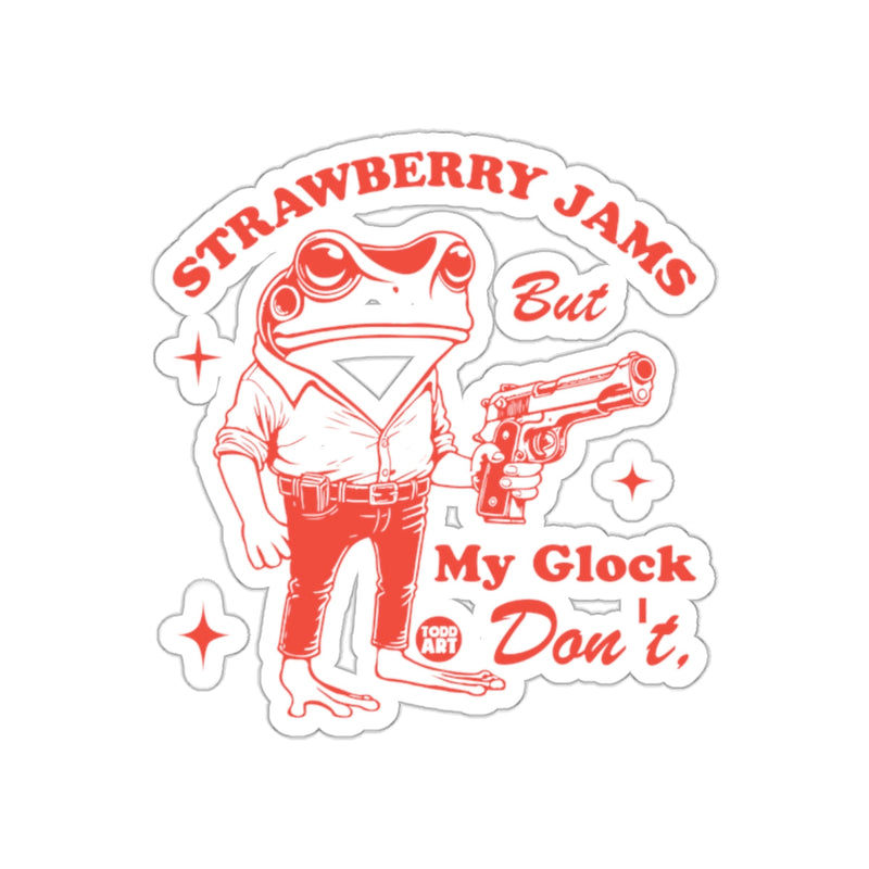 Load image into Gallery viewer, Strawberry Jams But My Glock Don't Graphic Sticker
