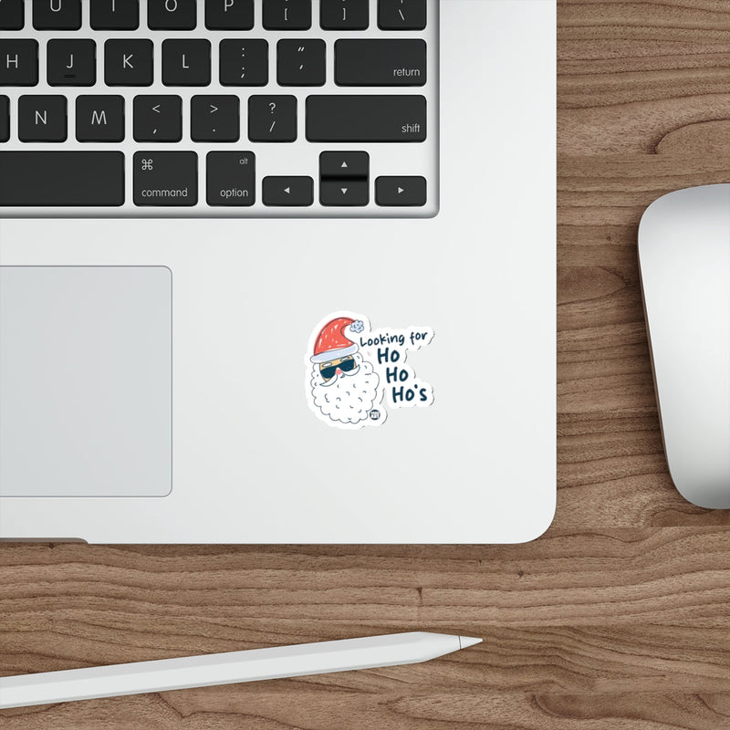 Load image into Gallery viewer, Looking for Ho Ho Ho's Santa Sticker Fun Design
