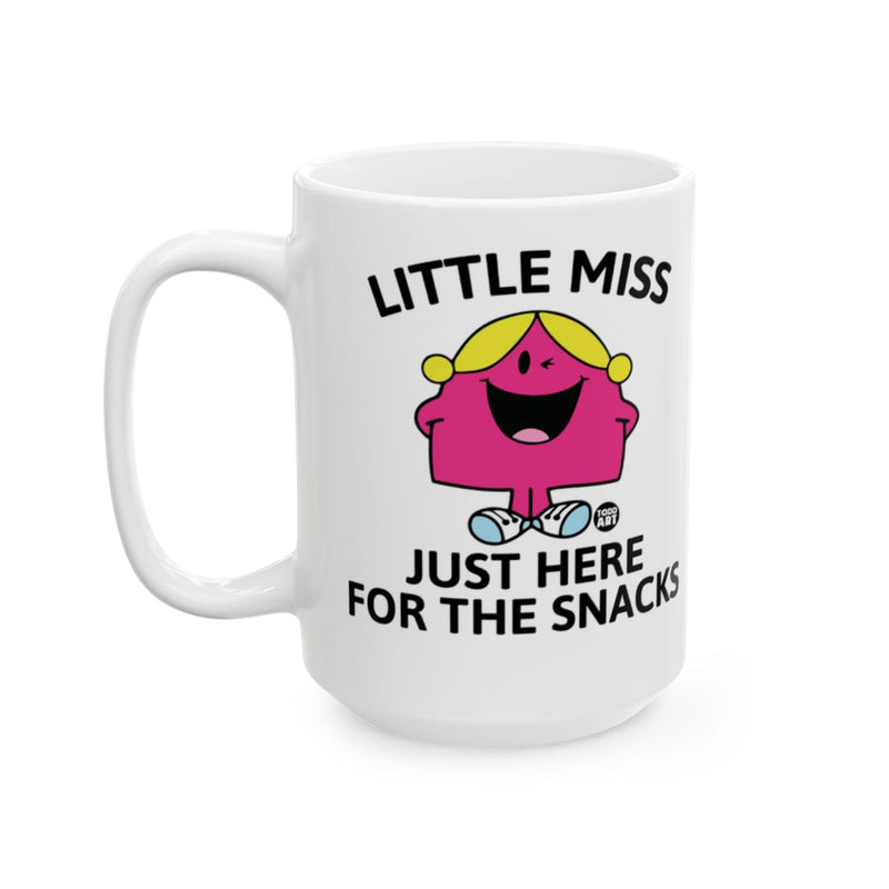 Load image into Gallery viewer, Little Miss Just Here For The Snacks coffee mug
