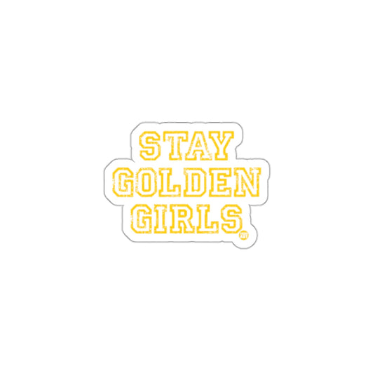 Stay Golden Girls Text Design Sticker