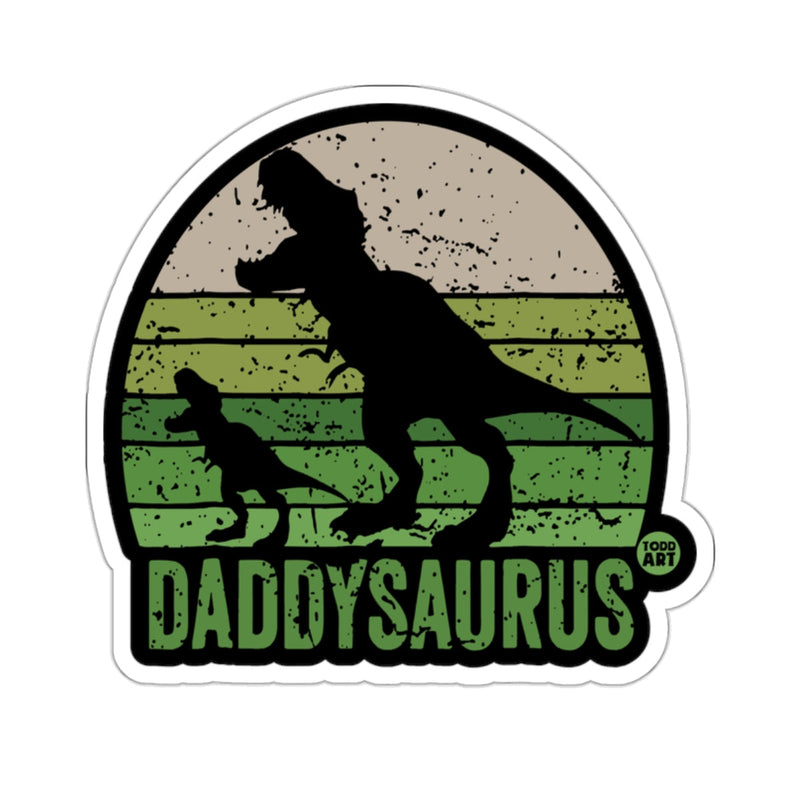 Load image into Gallery viewer, Daddysaurus Dinosaur Retro Father's Day Sticker
