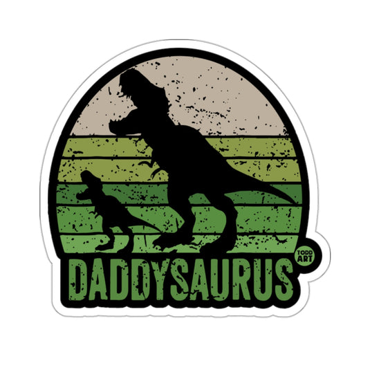 Daddysaurus Dinosaur Retro Father's Day Sticker