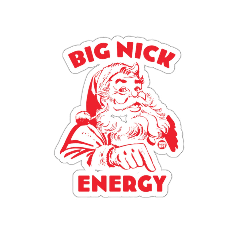 Load image into Gallery viewer, Big Nick Energy Festive Santa Design Sticker
