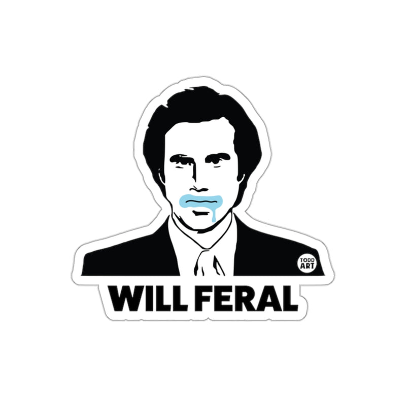 Load image into Gallery viewer, Will Feral Design with Blue Liquid sticker
