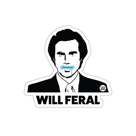 Will Feral Design with Blue Liquid sticker